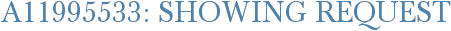 A11995533: Showing Request