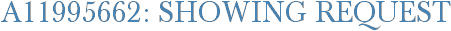 A11995662: Showing Request