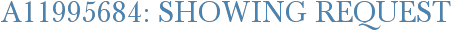 A11995684: Showing Request