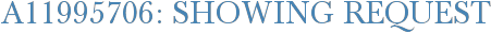 A11995706: Showing Request