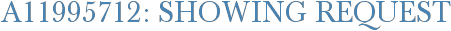 A11995712: Showing Request