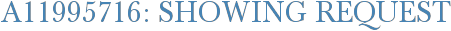 A11995716: Showing Request