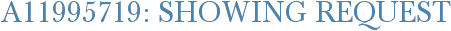 A11995719: Showing Request