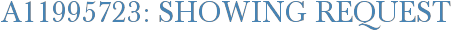 A11995723: Showing Request