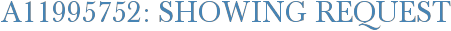 A11995752: Showing Request
