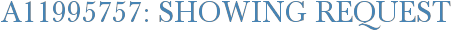 A11995757: Showing Request