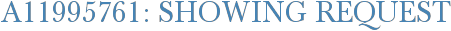 A11995761: Showing Request