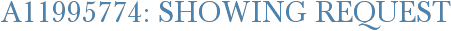 A11995774: Showing Request