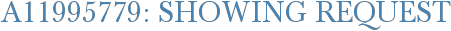 A11995779: Showing Request