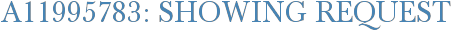 A11995783: Showing Request