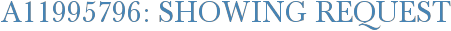 A11995796: Showing Request