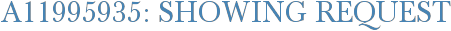 A11995935: Showing Request