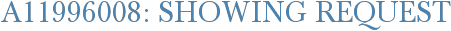 A11996008: Showing Request