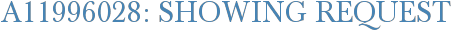 A11996028: Showing Request