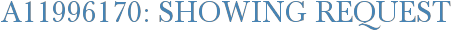 A11996170: Showing Request