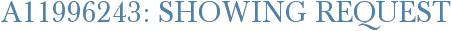 A11996243: Showing Request