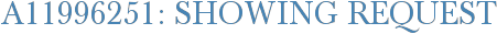 A11996251: Showing Request