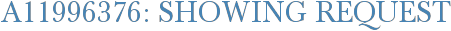 A11996376: Showing Request