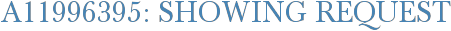 A11996395: Showing Request
