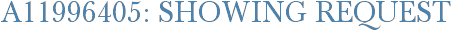 A11996405: Showing Request