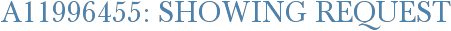 A11996455: Showing Request