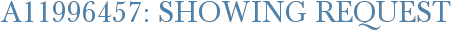 A11996457: Showing Request