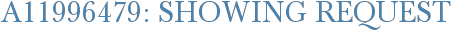 A11996479: Showing Request