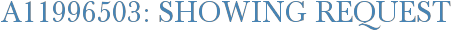 A11996503: Showing Request