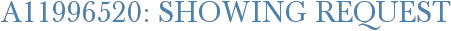 A11996520: Showing Request