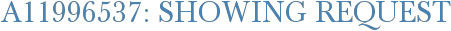 A11996537: Showing Request