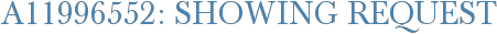 A11996552: Showing Request