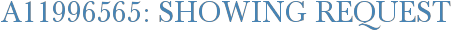A11996565: Showing Request