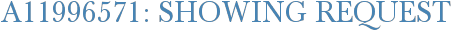 A11996571: Showing Request