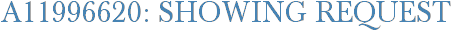 A11996620: Showing Request