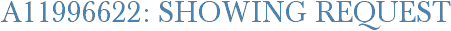 A11996622: Showing Request