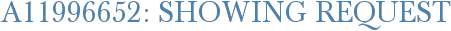 A11996652: Showing Request