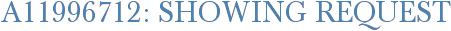 A11996712: Showing Request