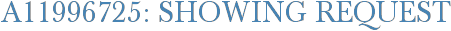 A11996725: Showing Request