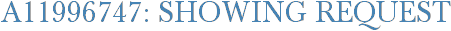 A11996747: Showing Request