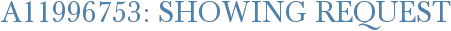 A11996753: Showing Request