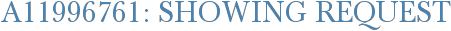 A11996761: Showing Request