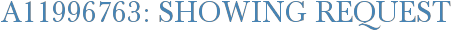 A11996763: Showing Request