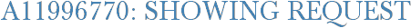 A11996770: Showing Request
