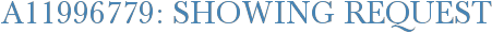 A11996779: Showing Request