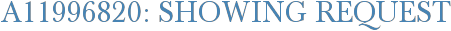 A11996820: Showing Request