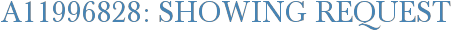 A11996828: Showing Request