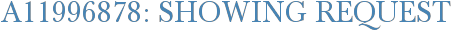 A11996878: Showing Request