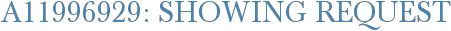 A11996929: Showing Request