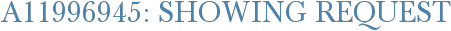 A11996945: Showing Request