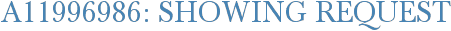 A11996986: Showing Request